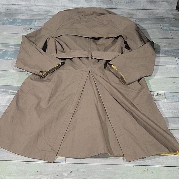 Beautiful Taupe Wool Lined Peacoat sz Large - Picture 4 of 7
